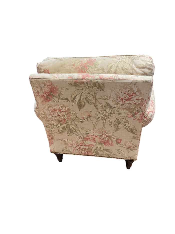 Upholstered Floral Armchair