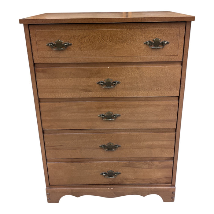 Traditional Brown Tall Boy Dresser