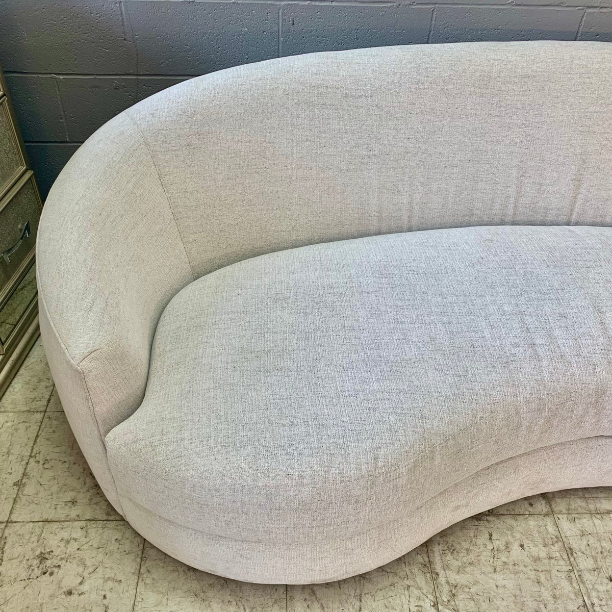 100-Inch Grace Curved Upholstered Sofa