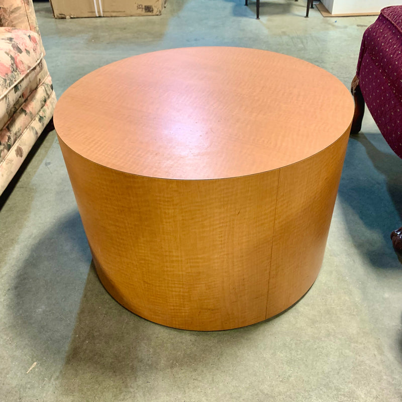 25-Inch Diameter Round Wood Coffee Table
