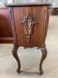 22"W Wood Side Table with 2 Drawers