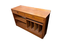 Vintage Teak Expandable Storage Cabinet