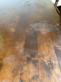Dark Wood Farmhouse Dining Table