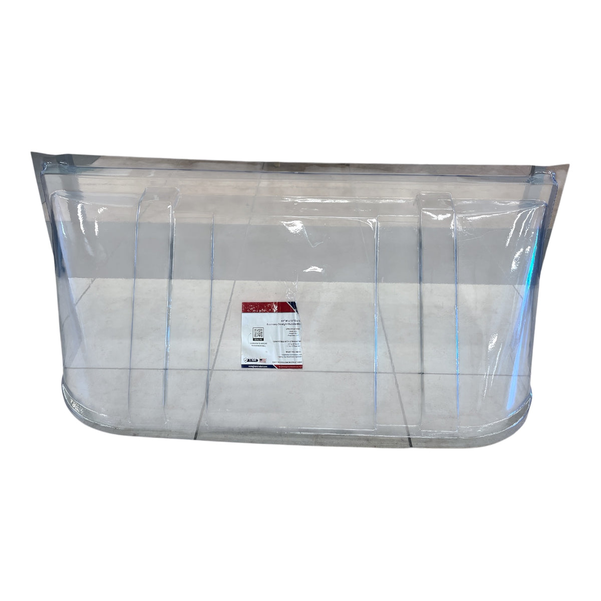 Medium-Weight Economy Straight Bubble Window Well Cover