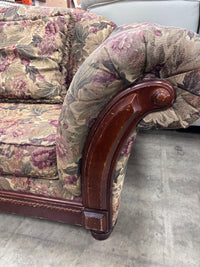 Floral-Upholstered Loveseat