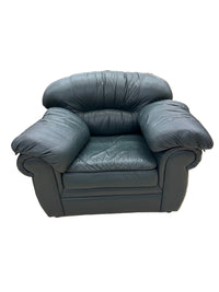 Forest Green Leather Armchair