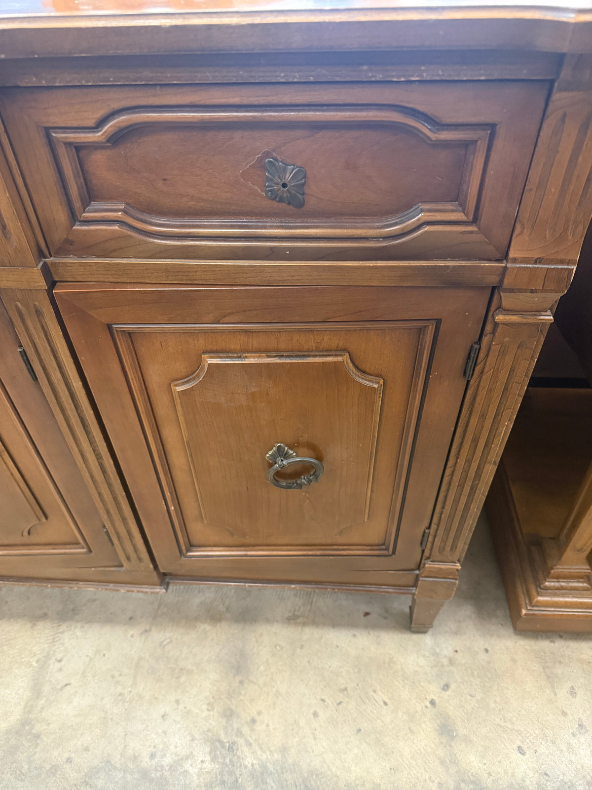Vintage Solid Wood Sideboard