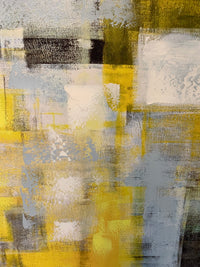 Yellow Abstract Print Canvas