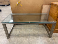 Metal Frame Glass Top Coffee Table