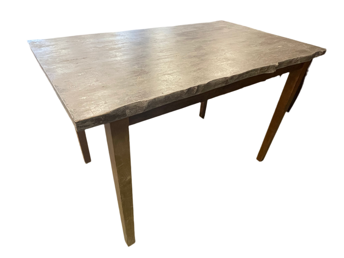 Tall rustic wooden table