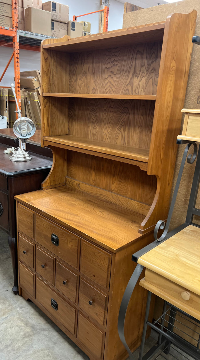 Light Brown Tall Shelving Unit