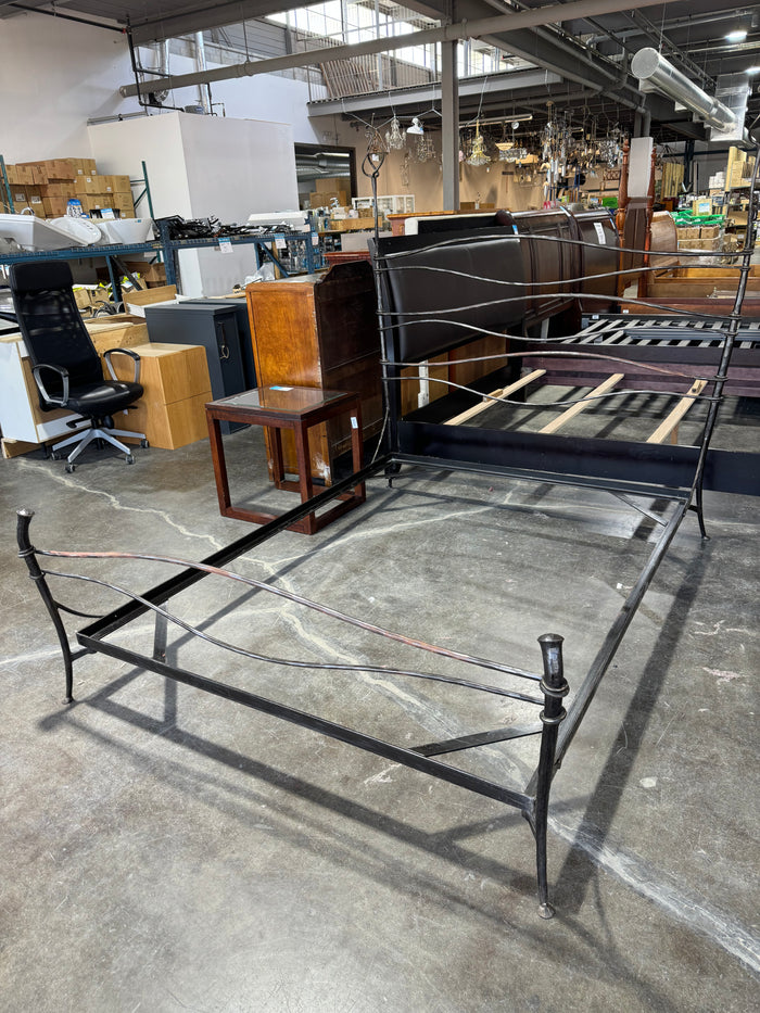 Wrought iron custom made bed frame