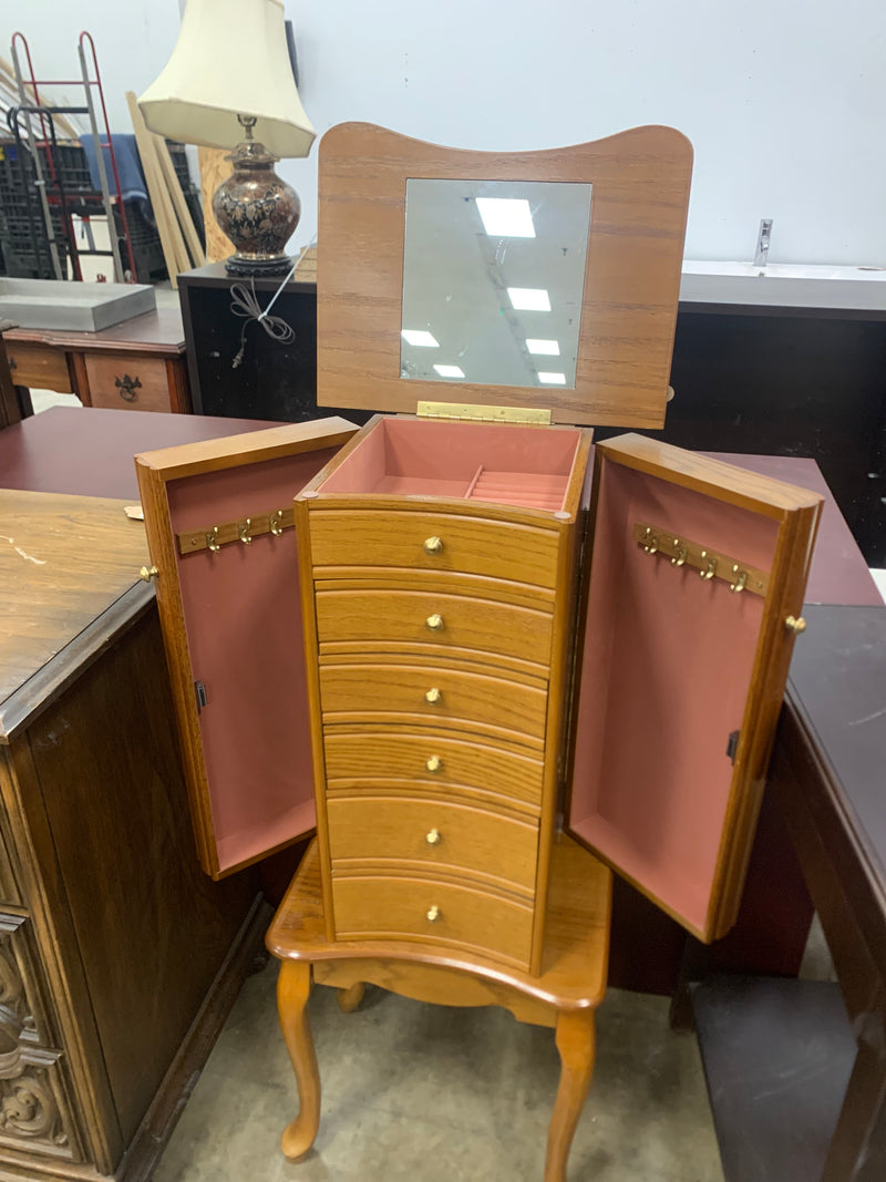 Jewelry Armoire With 6 Drawers