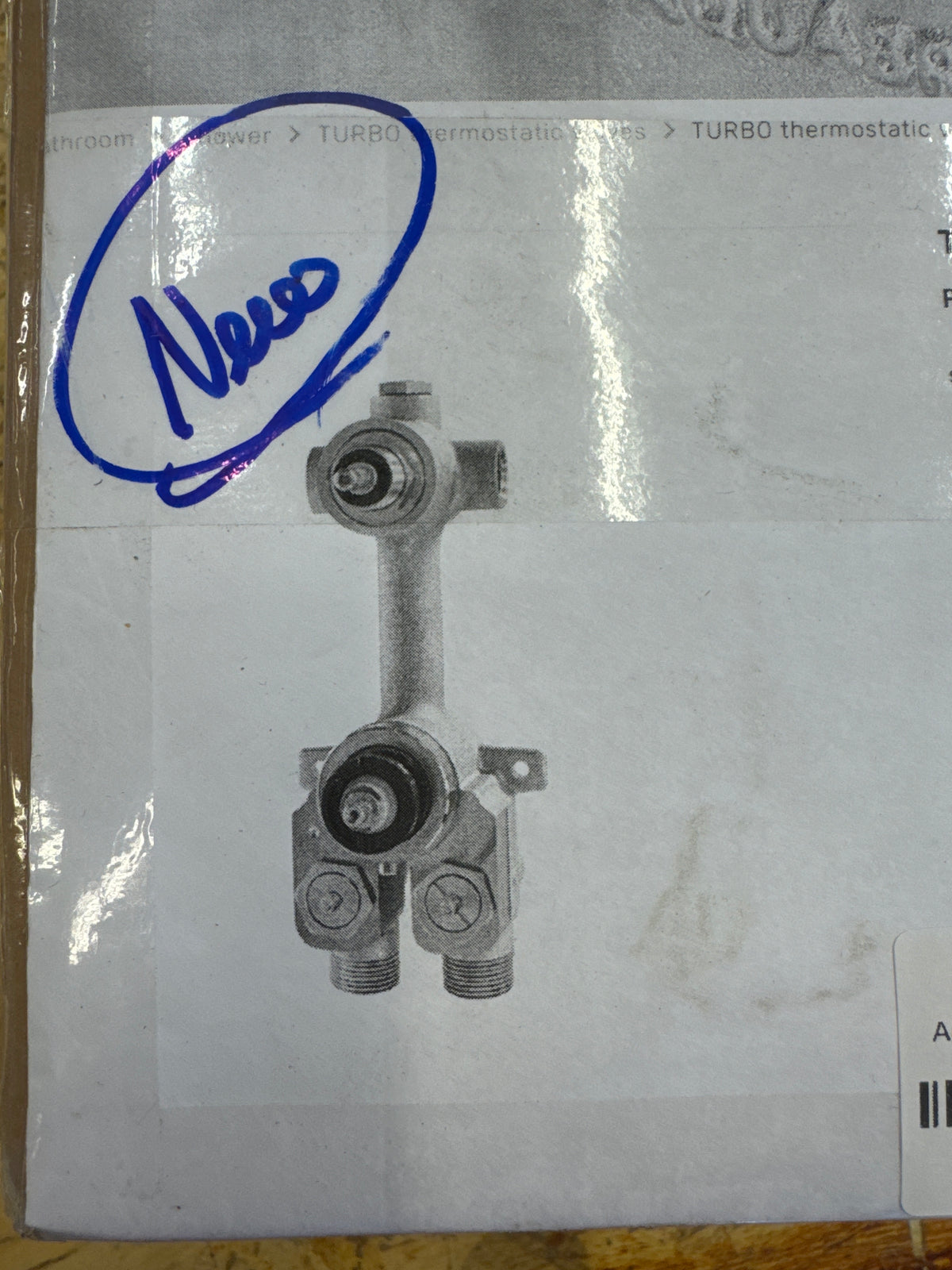 Aquabrass Turbo Thermostatic Valve with 2 or 3-way diverter