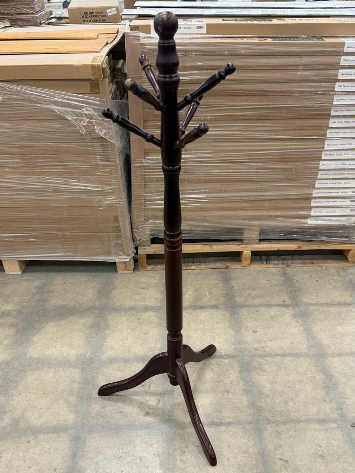 Small Cherry Solid Wood Finish Coat Rack