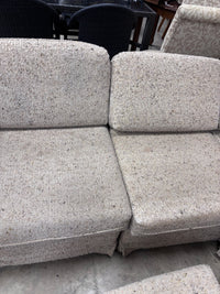 Beige Tweed Fabric Sectional