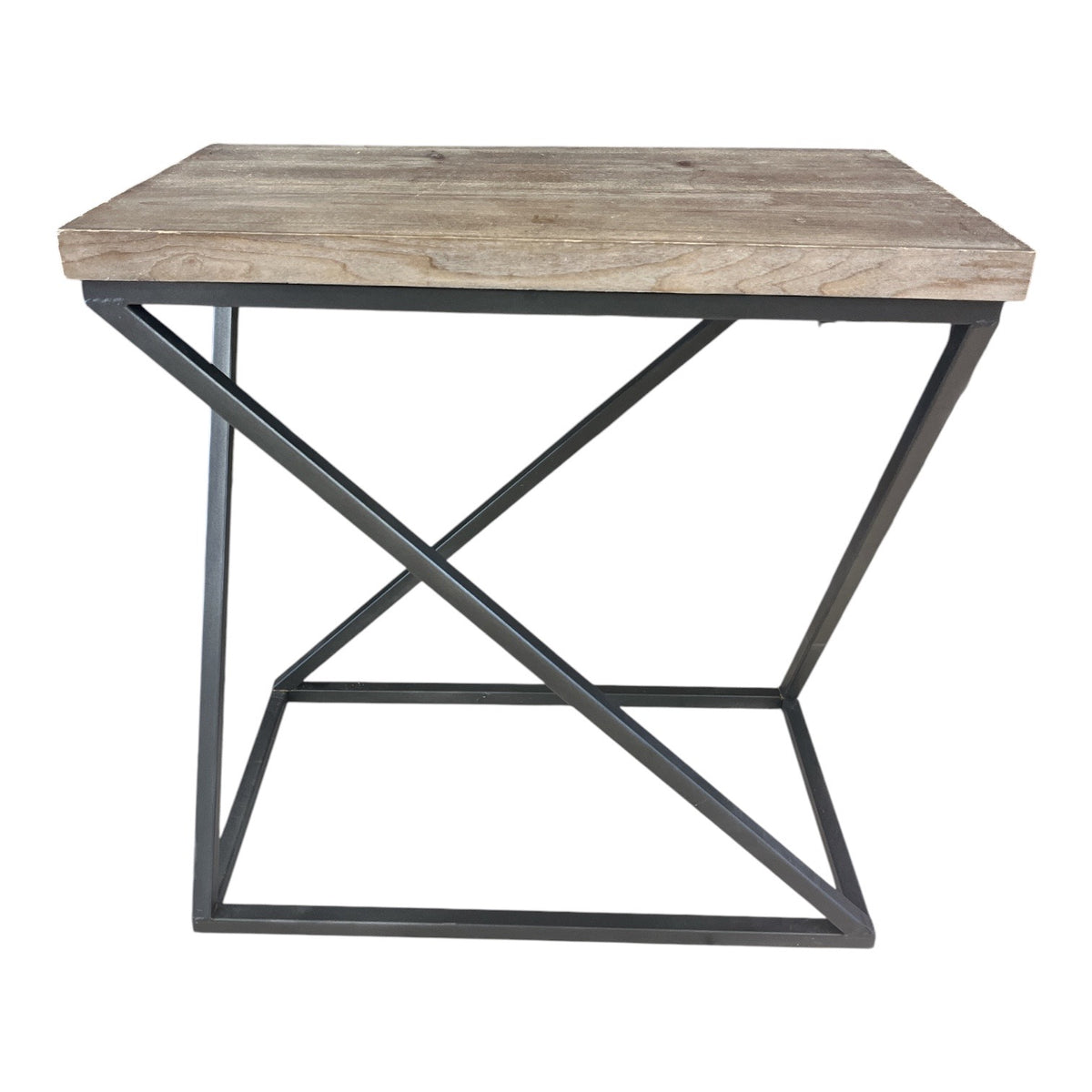 Industrial Asymmetrical Side Table