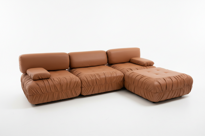 Soriana Sofa & Ottoman by Afra & Tobia Scarpa