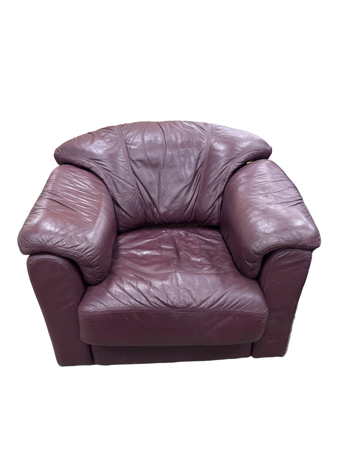 Vintage Burgundy Armchair