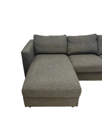 Finnala Sectional Sofa with Chaise Piece in Dark Grey