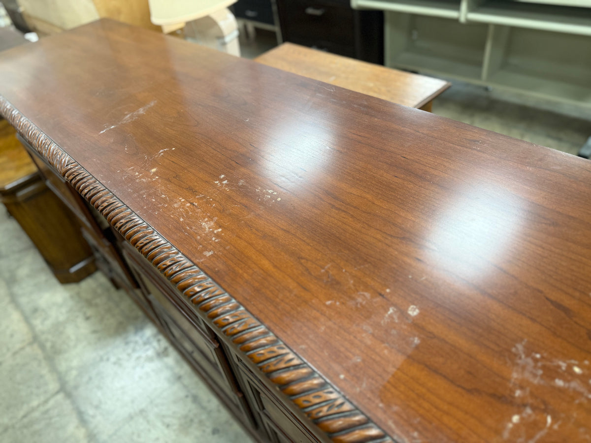 Large Reddish Brown Sideboard Buffet