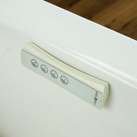 Caml-Tomlin 71x31x24-In White Freestanding Bathtub w/ Air Pump & Remote