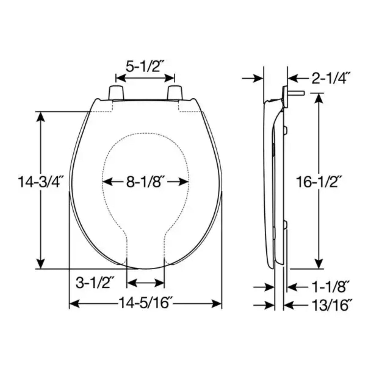 Bemis Toilet Seat 950 Black