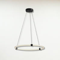 Bruni LED Pendant Light - Black 24 1/2" W x 1 3/8" H