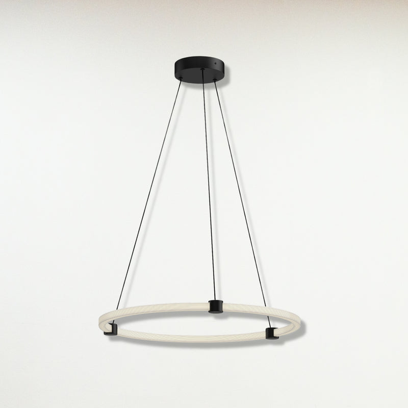 Bruni LED Pendant Light - Black 24 1/2" W x 1 3/8" H