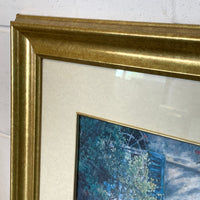 32×26-Inch Artwork Garden Scene Gold Frame