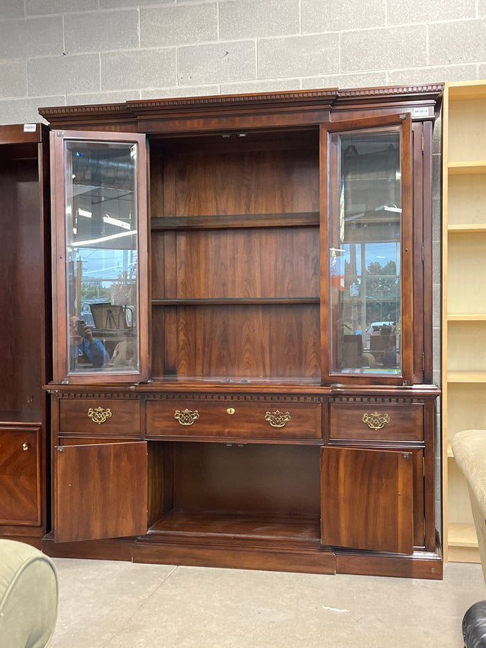 70"W Traditional Wooden China Cabinet