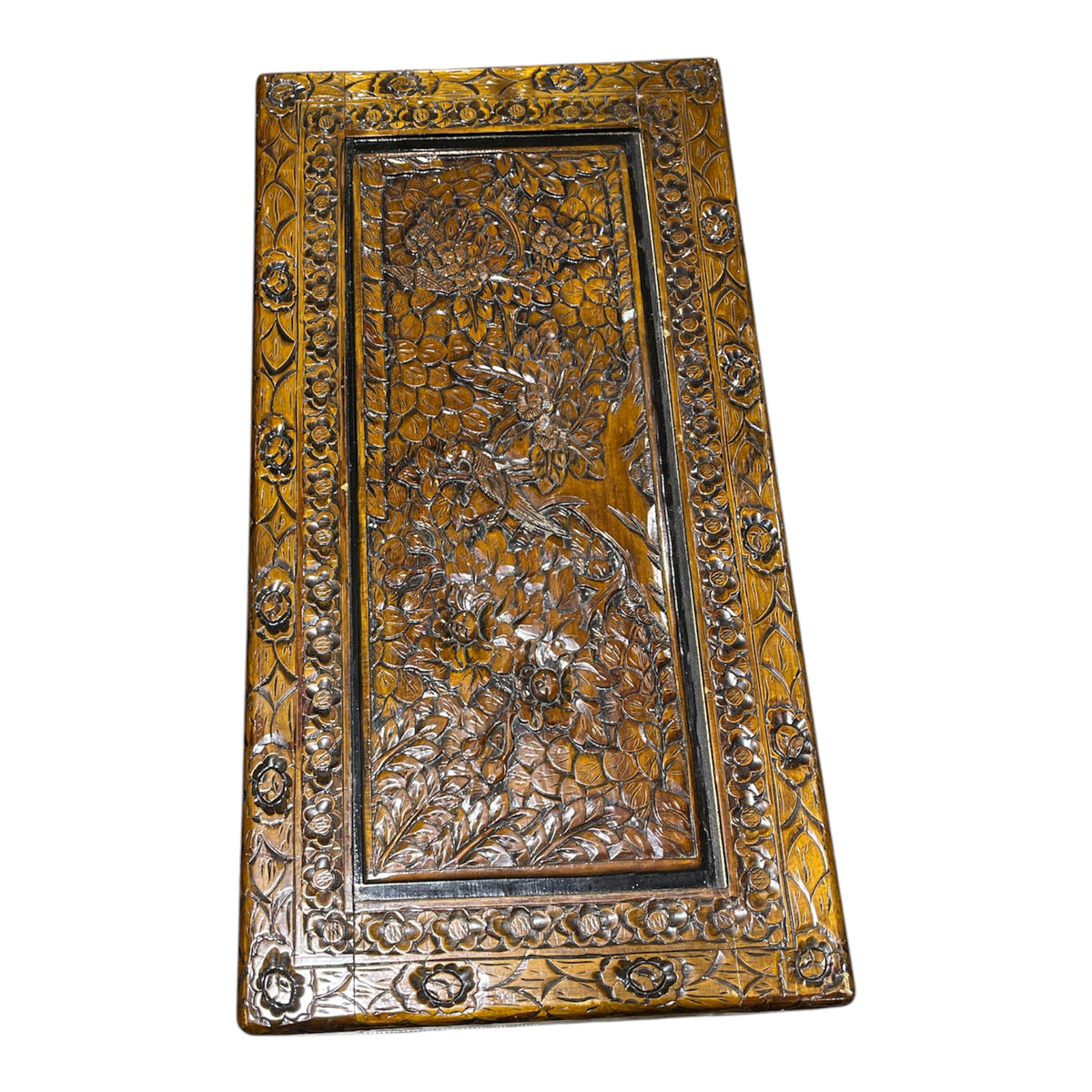 Chinese Hand-Carved Camphor Wood Chest
