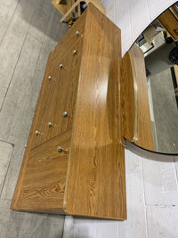 Wooden Dresser with Mirror