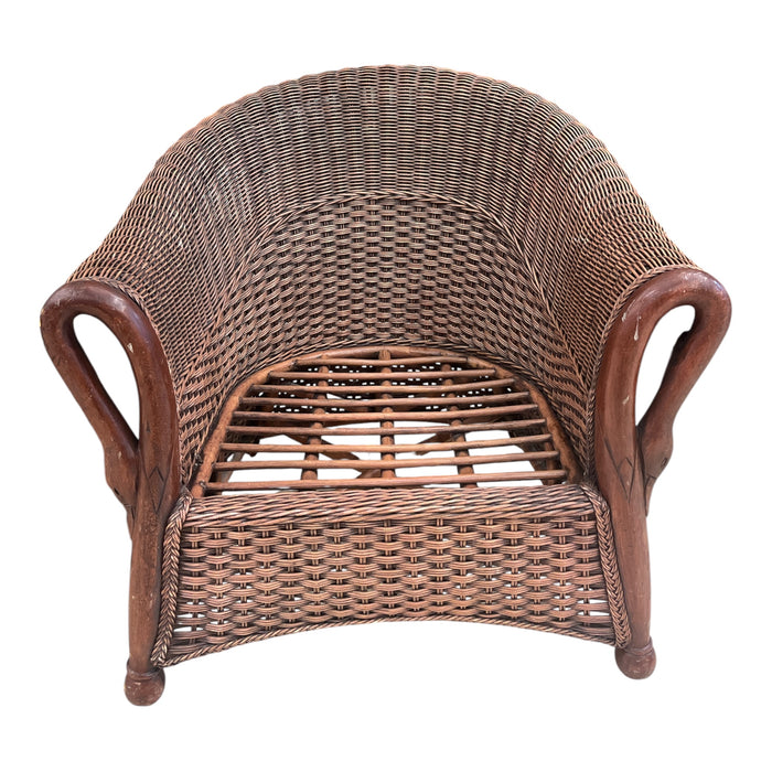 Rattan & Wicker Armchair - no cushions