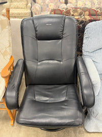 Black Leather Massage/Lounging Chair