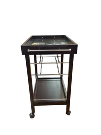 Dark Wood Wine Cart