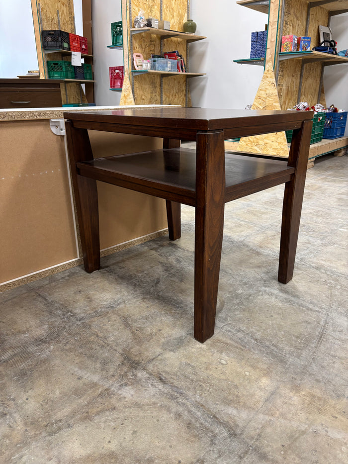 Brown Rectangular End Table