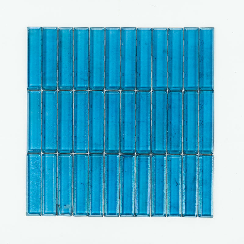 Crystal Mosaic Tiles - Blue 11.5" x 11.5"