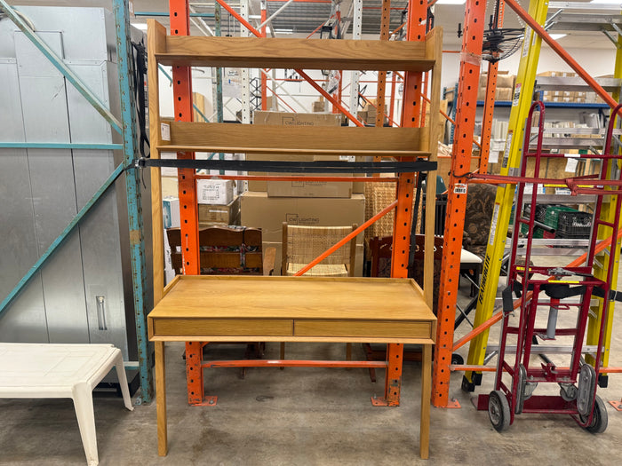 Light Honey Brown Modern Styled Leaning Desk