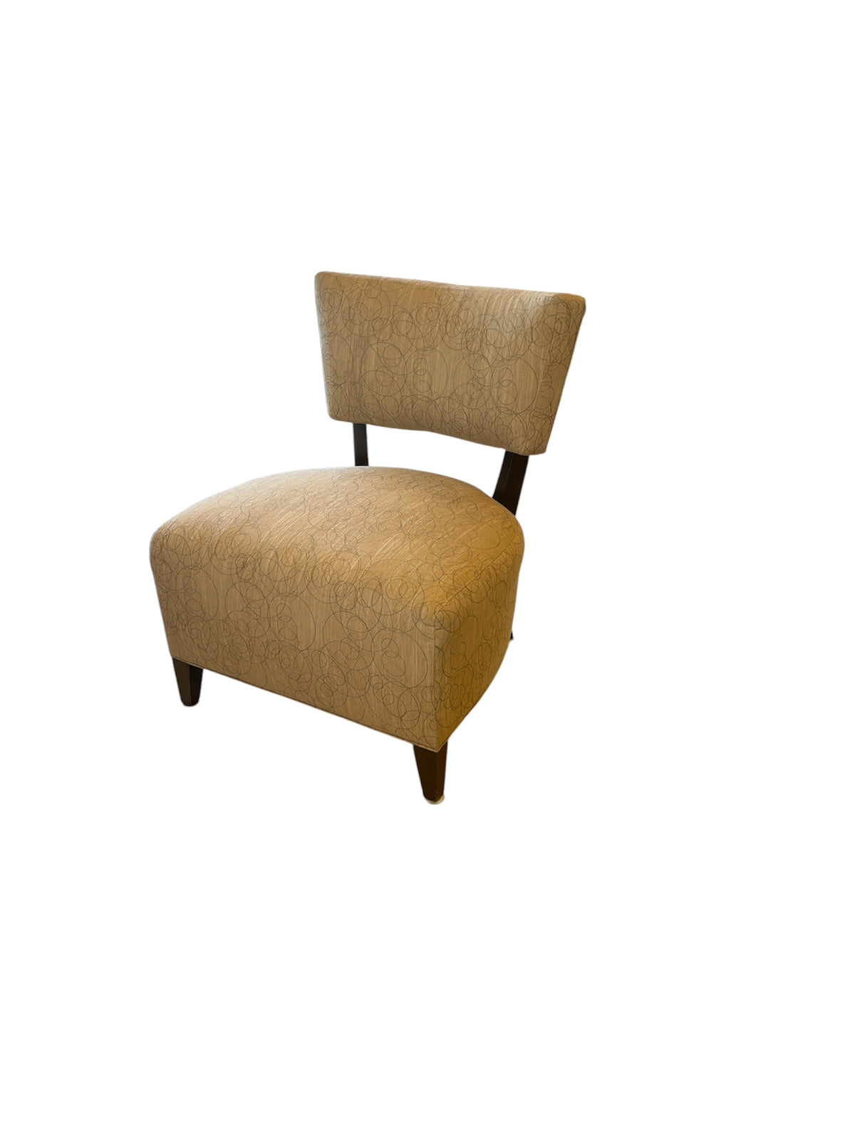 Contemporary Patterened Upholstered Lounge Chair