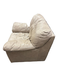 Beige Leather Armchair