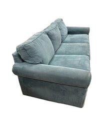 Blue 3-Seater Fabric Sofa