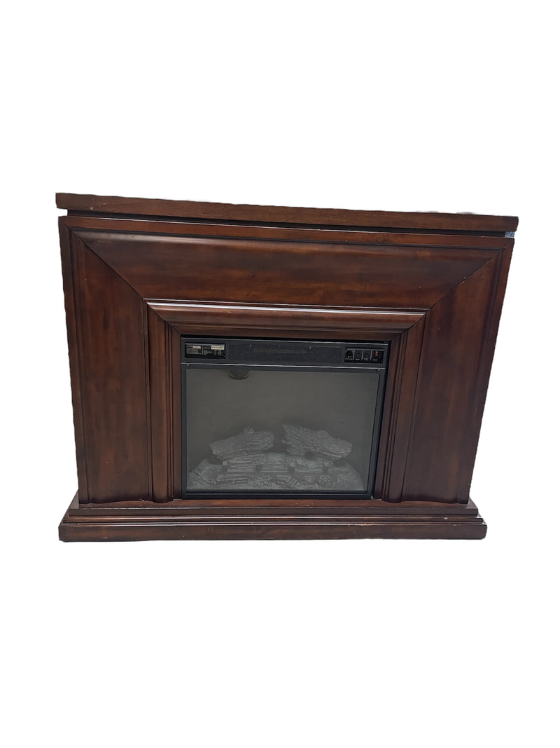 Solid Wood Fireplace Mantel and Electric Fireplace