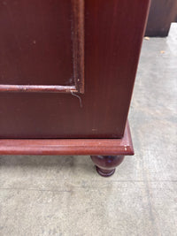 Small Wooden Maroon Cabinet