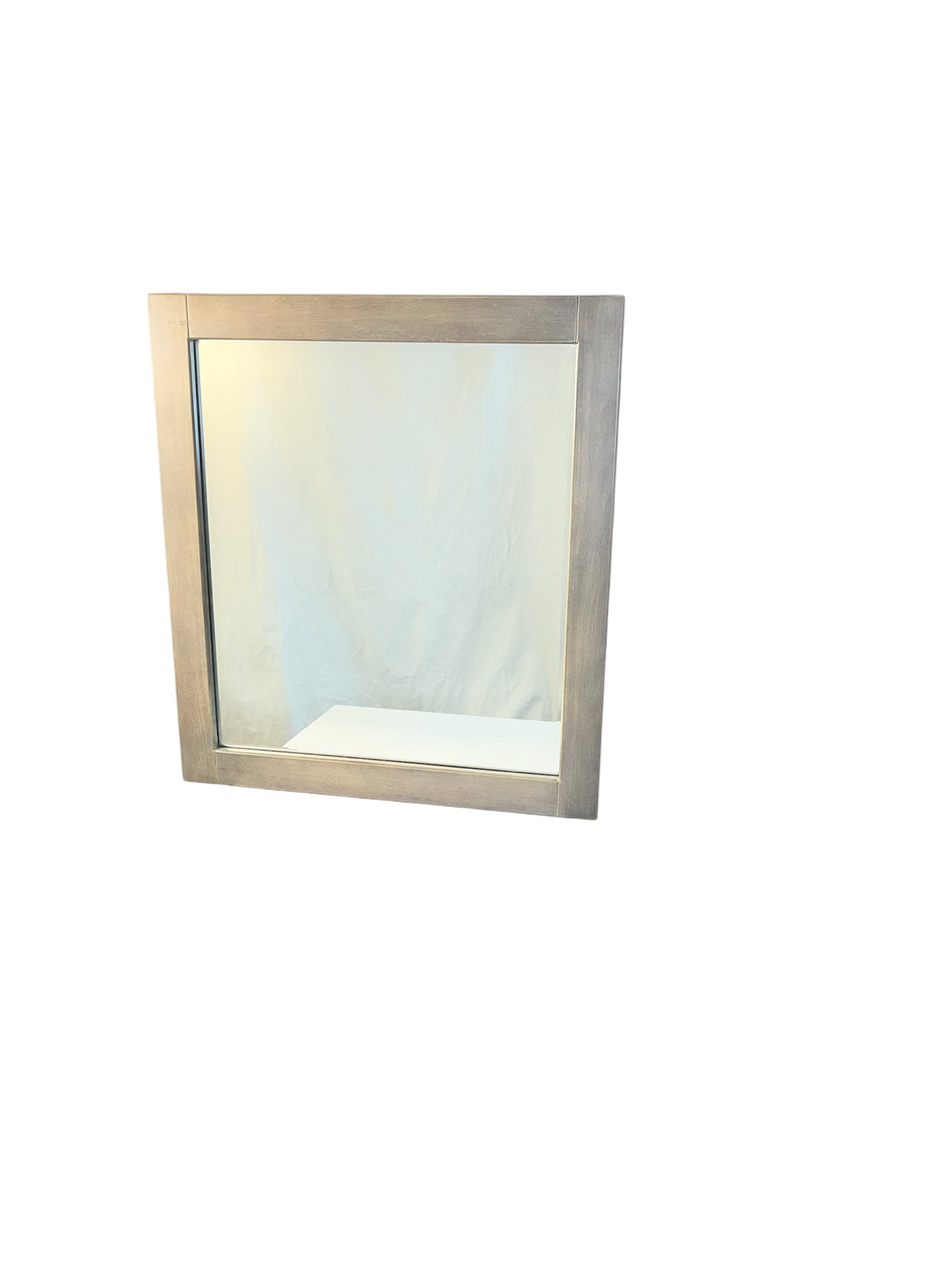 Light Oak Tone Wood Framed Mirror