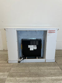 White Electric Fireplace With Mantel