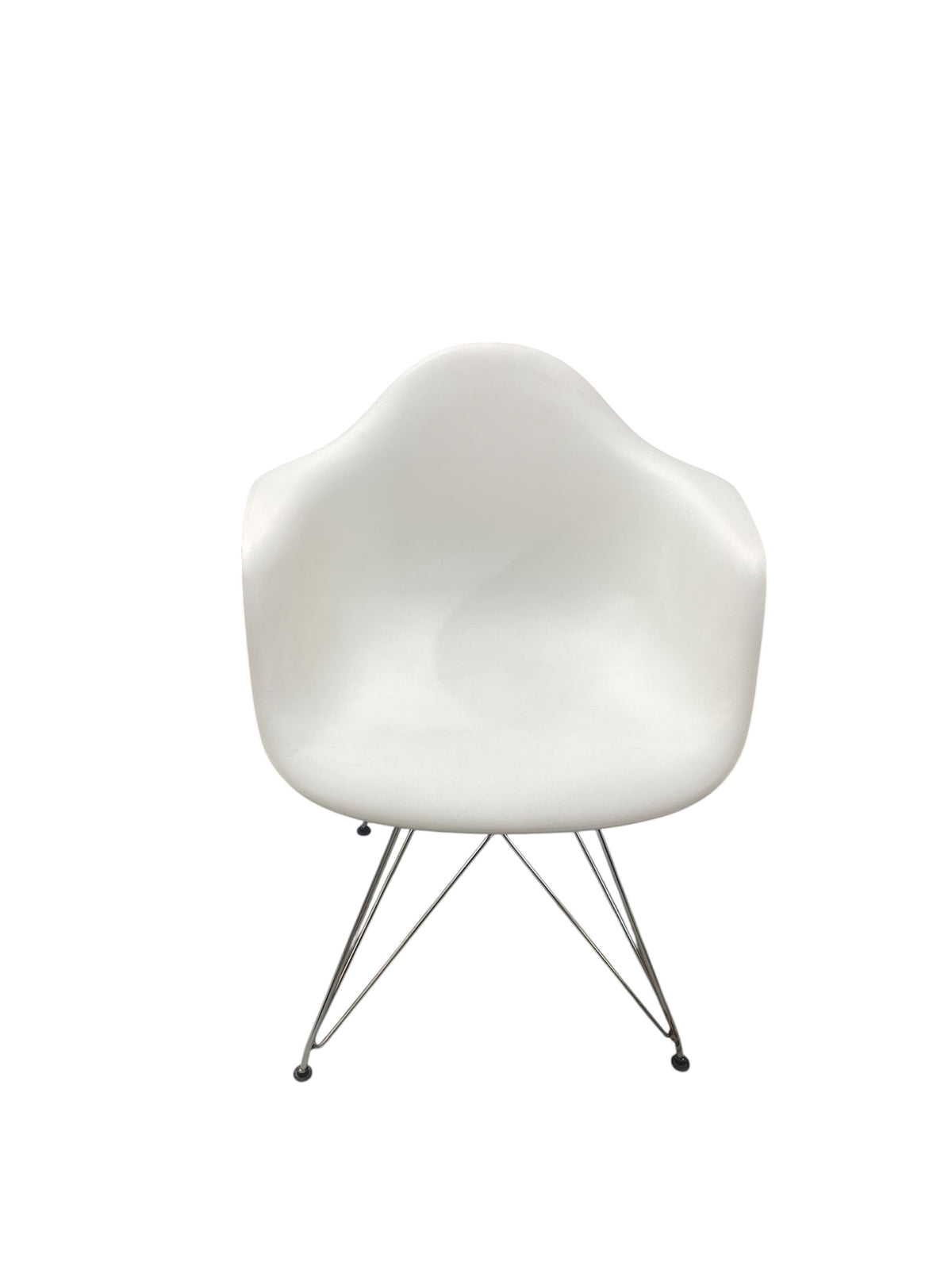 Bucket Chair with Chrome Metal Legs