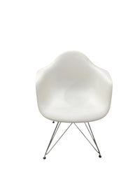 Bucket Chair with Chrome Metal Legs
