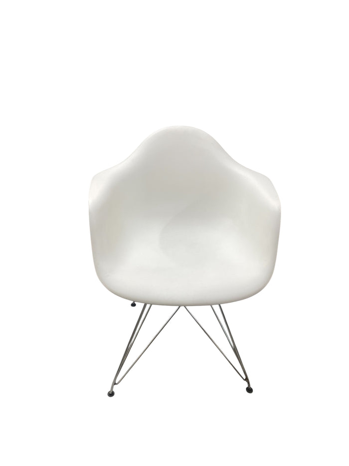 Bucket Chair with Chrome Metal Legs