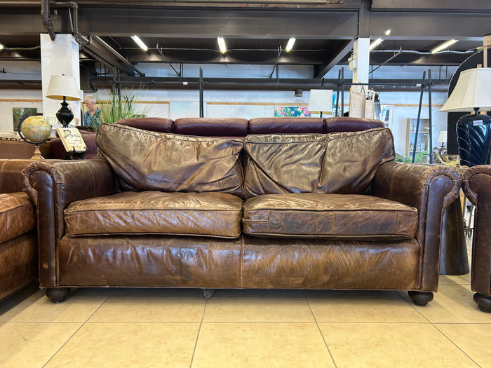 Original Lancaster Leather 2-Cushion Sofa (Large)